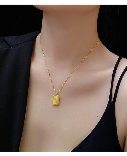 Women's Necklace in 18K Gold Plated - Geometric Design