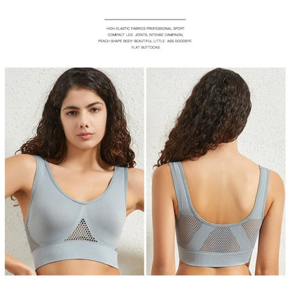 Seamless Bras For Women - Hollow Mesh Breathable Sports Bra