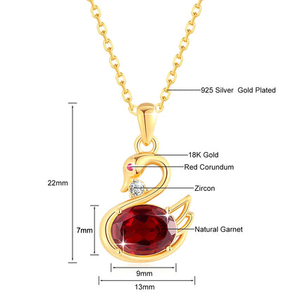 18K Gold Necklace with Pendant - Modern Design