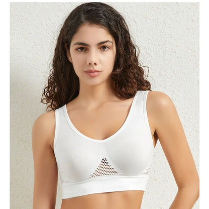 Seamless Bras For Women - Hollow Mesh Breathable Sports Bra