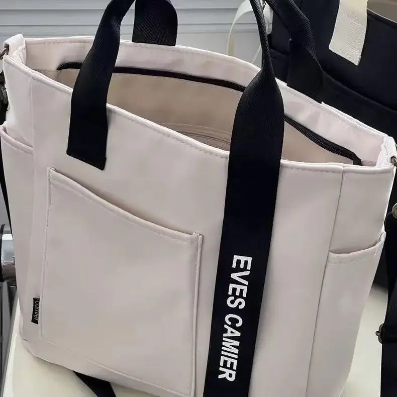 Casual Nylon Tote Bag - Versatility and Style