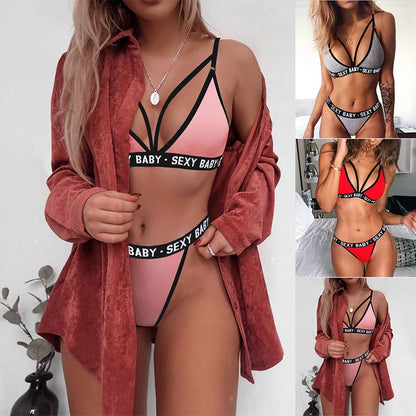 Women's Lingerie Set - Sexy Style, No Wire, Back Closure