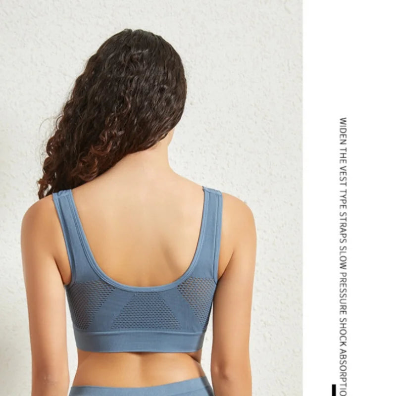 Seamless Bras For Women - Hollow Mesh Breathable Sports Bra