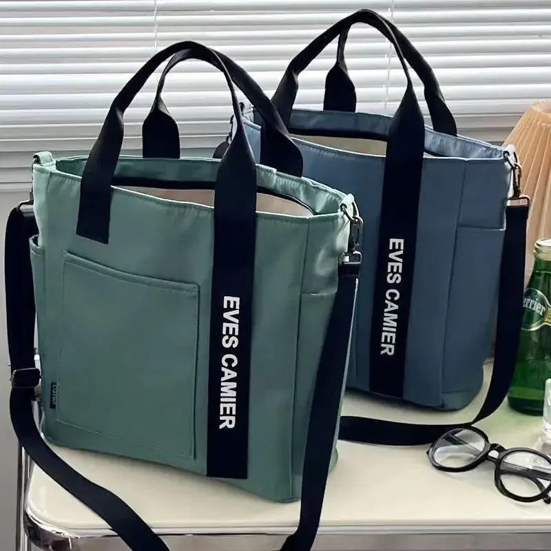 Casual Nylon Tote Bag - Versatility and Style