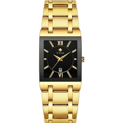 Relógio Exclusivo Quartzo À Prova D'água - Premium Watch relógio 034 AmploTech Ouro - Preto 