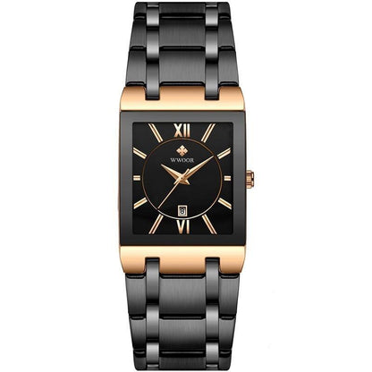 Relógio Exclusivo Quartzo À Prova D'água - Premium Watch relógio 034 AmploTech Preto - Rosê 